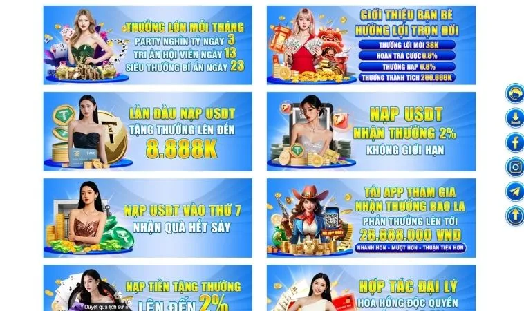 Các chương trình Khuyến Mãi Bet999 hấp dẫn tặng hội viên