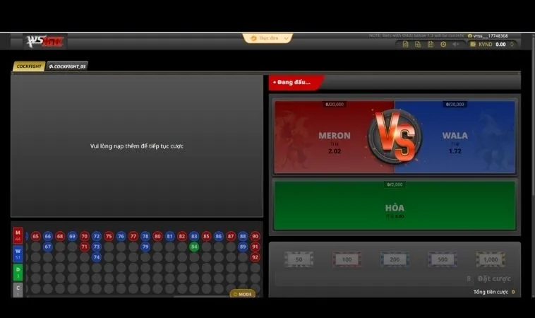 Làm Chủ Ván Cược Với Cách Chơi Đá Gà WS168 Tại Bet999 Siêu Tốc 2 Giao diện cá cược đá gà WS168 Bet999