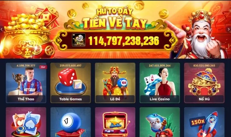 Giao diện trang chủ nhà cái Bet999
