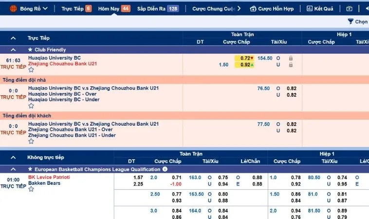 Nắm Bắt Cơ Hội Vàng Với Cá Cược Bóng Rổ Bet999 Ngay Hôm Nay 2 Giao diện cá cược bóng rổ Bet999